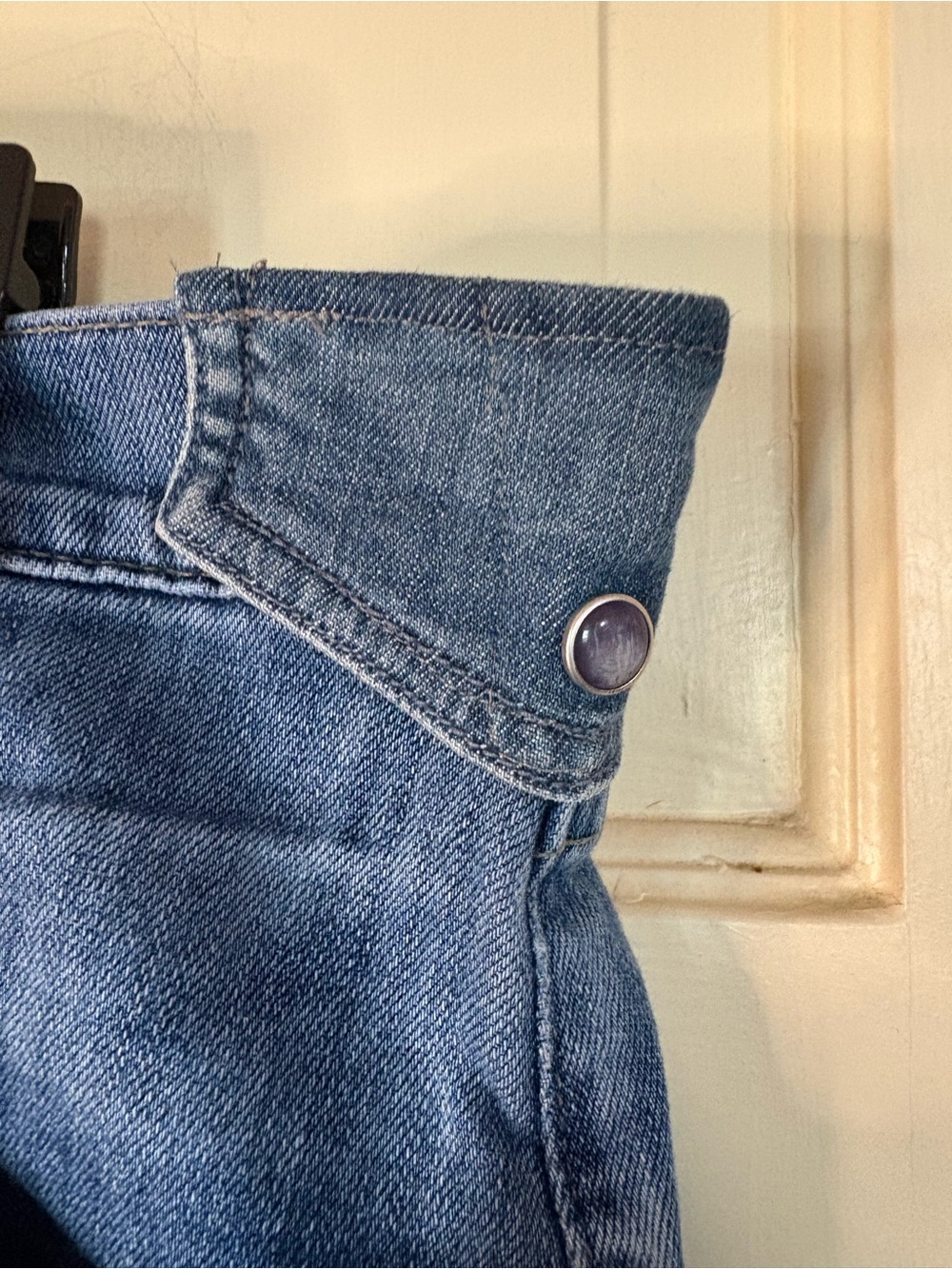 Citizens of Humanity High-Rise Wide-Leg Cropped Denim Jeans with Raw Hem Size 28 - Picture 10 of 11
